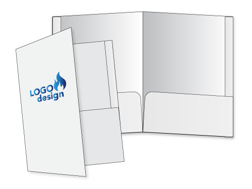 Custom Folders with Your Logo- Foil Stamped - FL1002