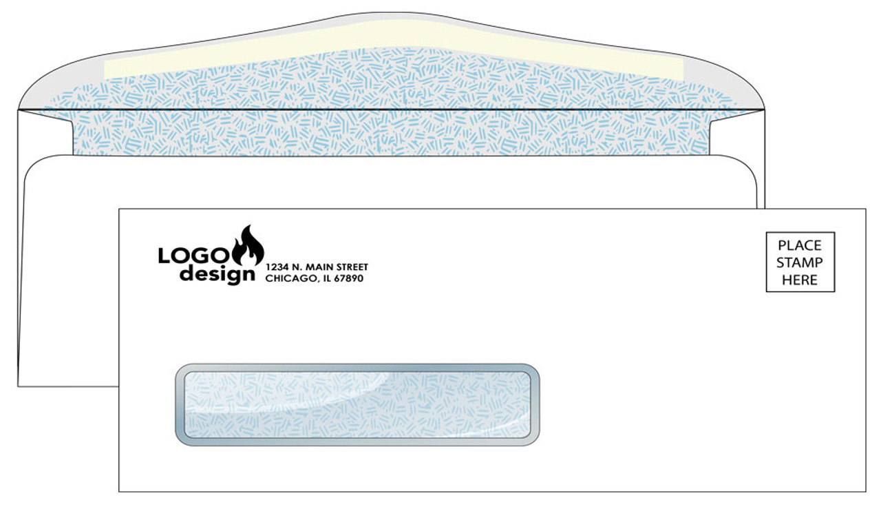 Custom No. 10 Security Envelope with Window