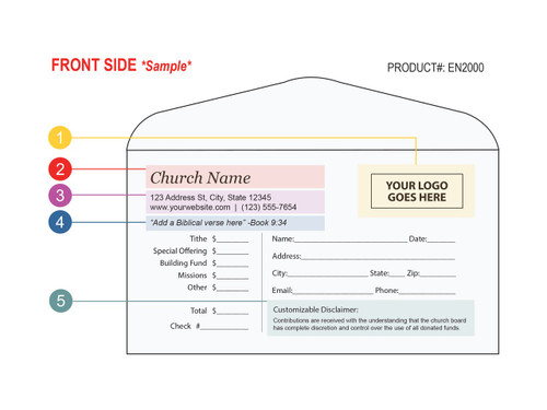 Custom Tithe Envelopes - Easy to Use - EN2000