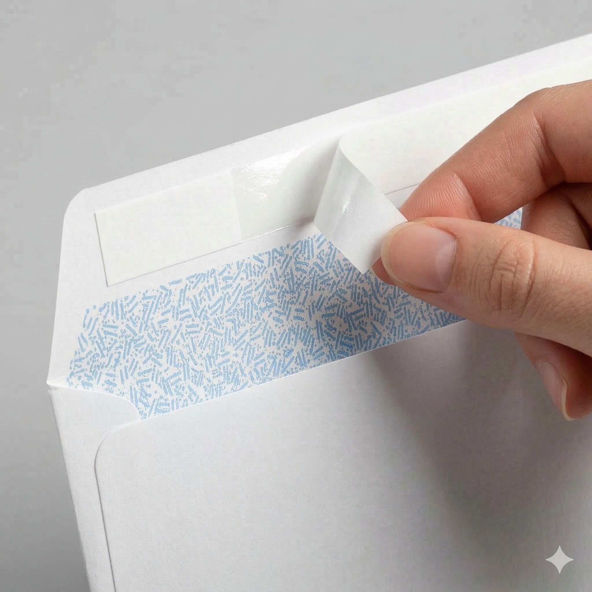Envelope Self Seal strip in detail
