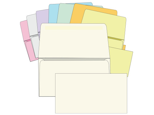 # 6 3/4 Blank Remittance Envelopes - Colored - EB1507