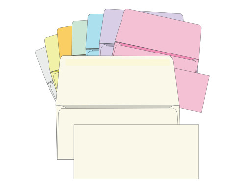 #9 Blank Remittance Envelopes - Colored -  EB1508
