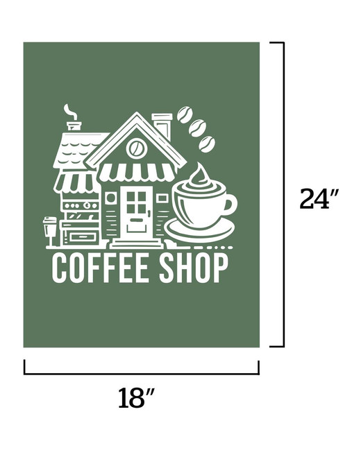 Full Color Repositionable Wall Decals, 18" x 24" - D3003