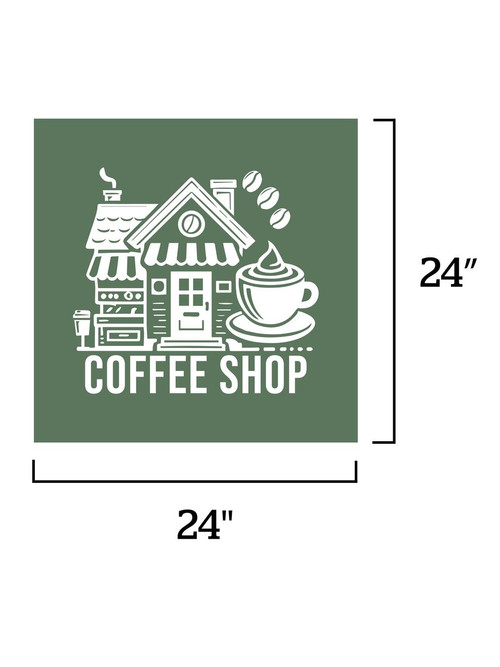 Full Color Repositionable Wall Decals, 24" x 24" - D3004