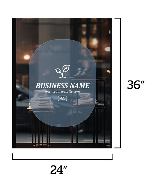 Full Color Window Decal, 24" x 36" - D1005