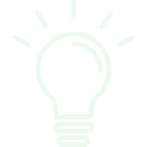Lightbulb icon helping choose the right donation envelope