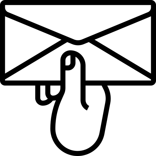 Envelope icon representing donation envelope sizes overview
