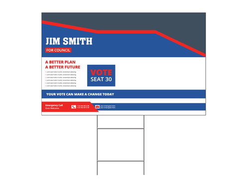 Custom Political Lawn Signs