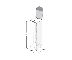 Full Color Custom Printed Straight Tuck Slit Lock Carton 